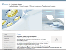 Tablet Screenshot of dr-bauer-werlte.de